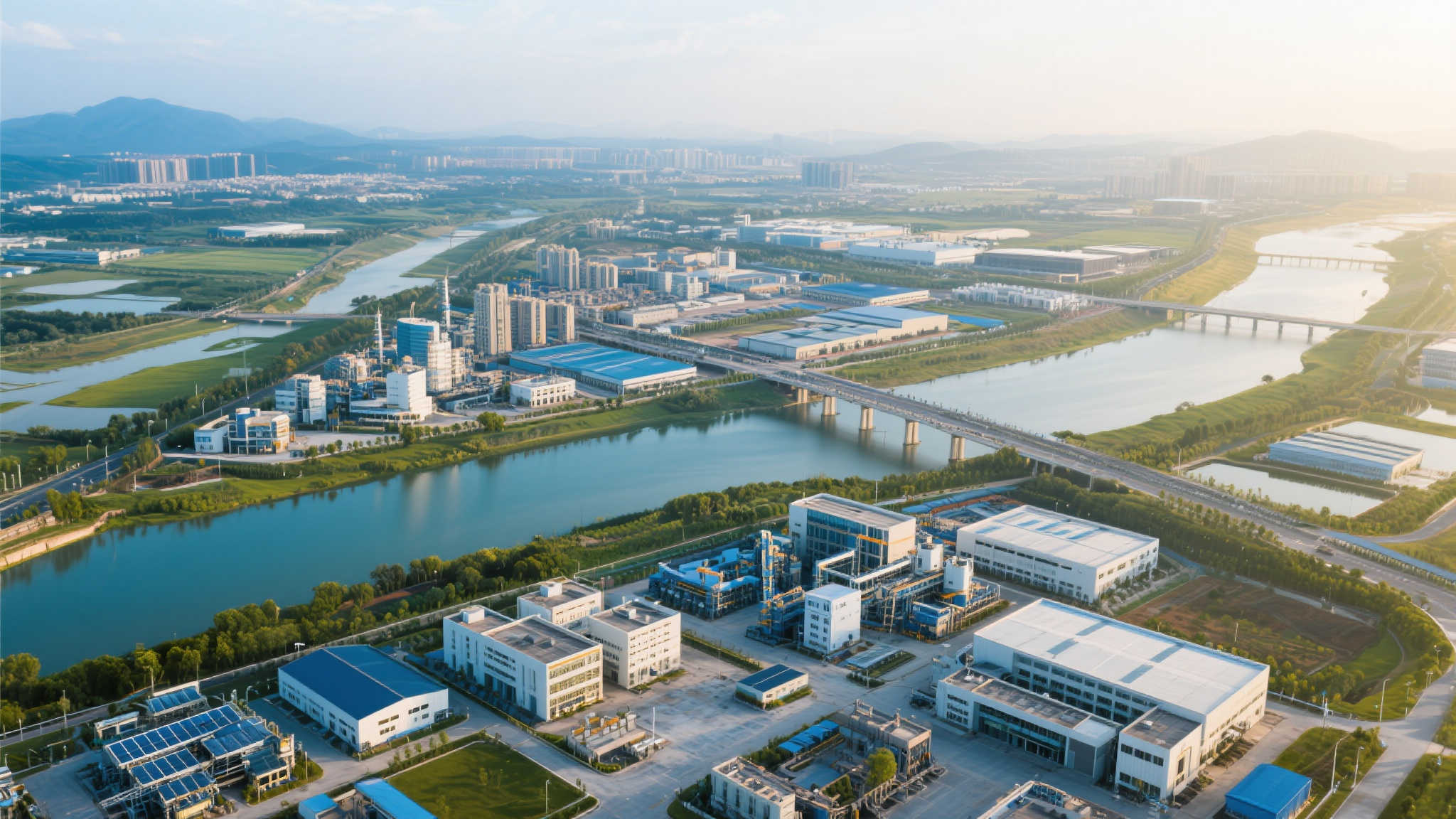 此区域还享受到了优惠产业政策，大力发展先进制造业、